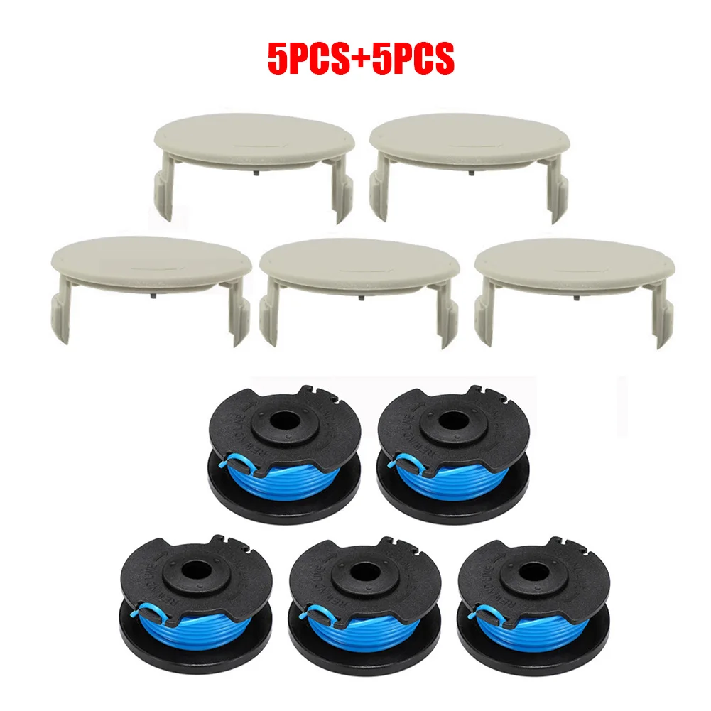 5 Set Grass Head Coil Accessories OLT1831 Parts Spool Line + Cap Tool Cover Professional Replacement Practiacl