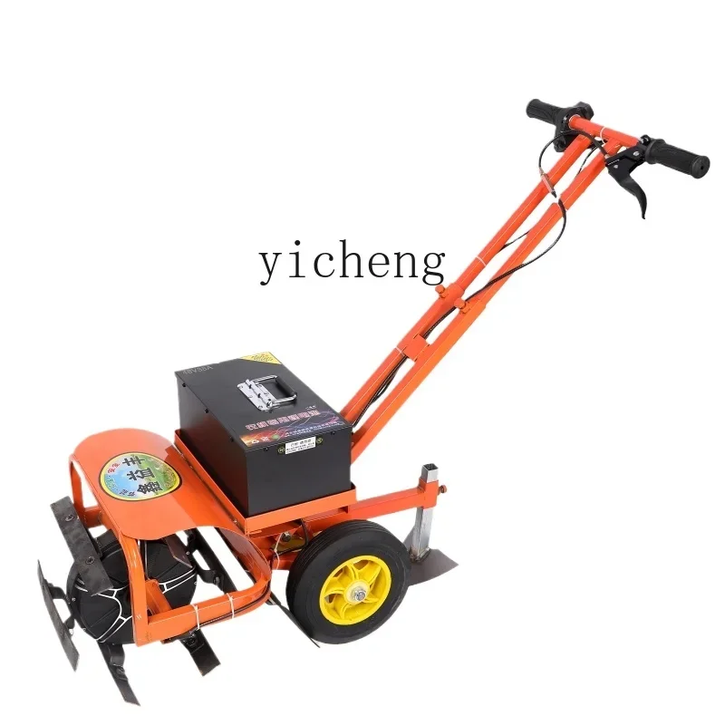 

ZK electric lawn mower, small trenching machine, household multi-functional hoe, scarifier, rechargeable type