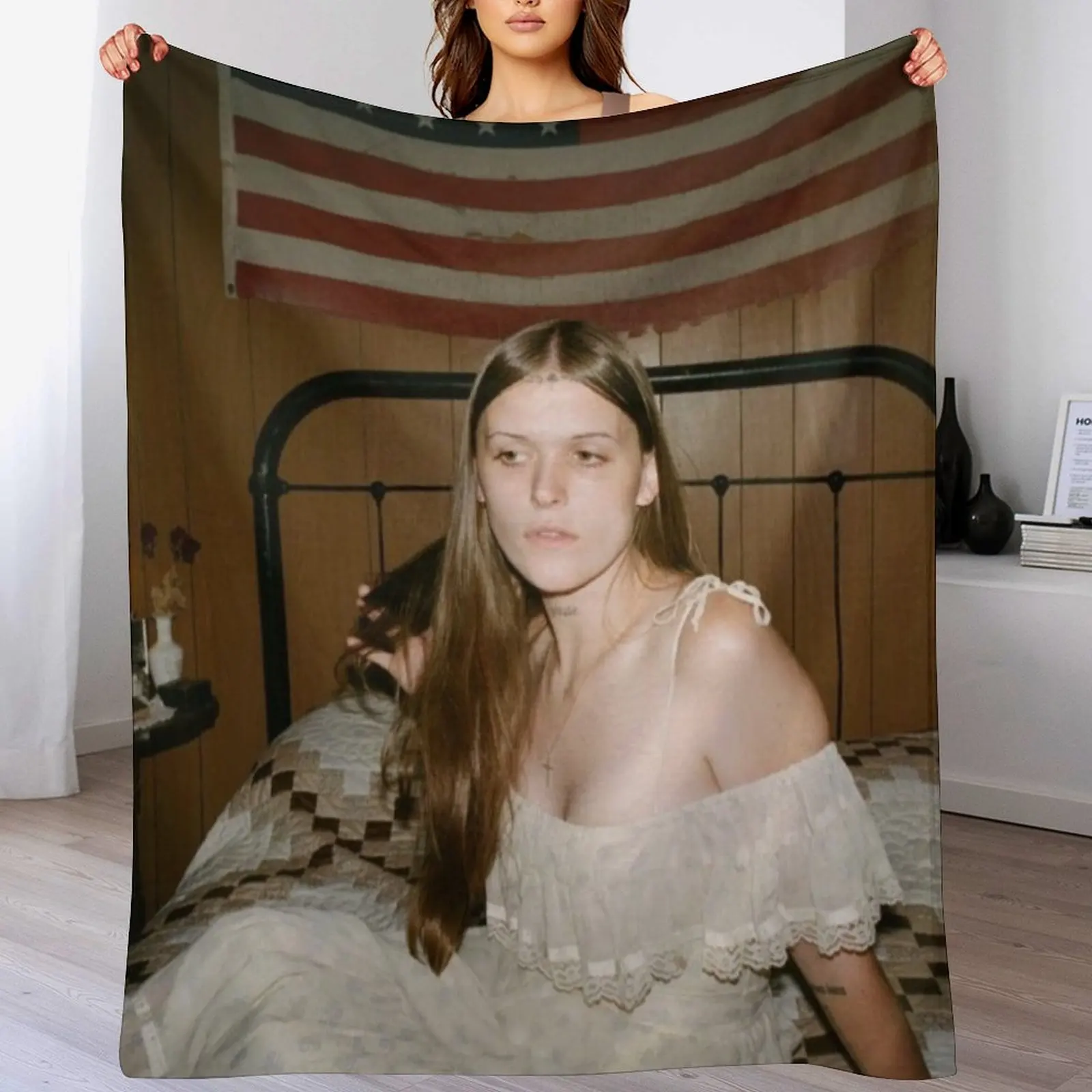 

Ethel Cain Throw Blanket Year Round Soft Comfortable Blanket for Home