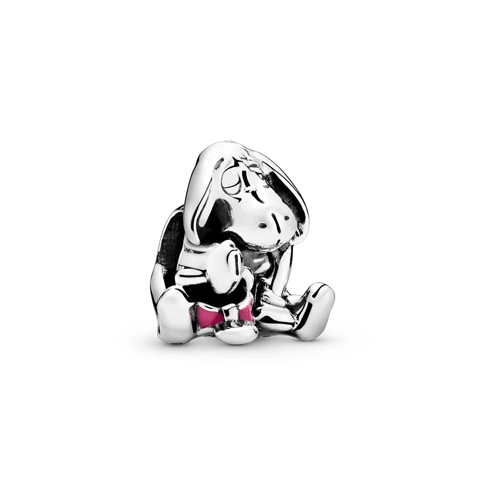 925 Silber Potdemiel Disney Mickey Stitch Toy Story Charm Anhänger Passend für Halskette Original Armband DIY Edles Damen-Partygeschenk