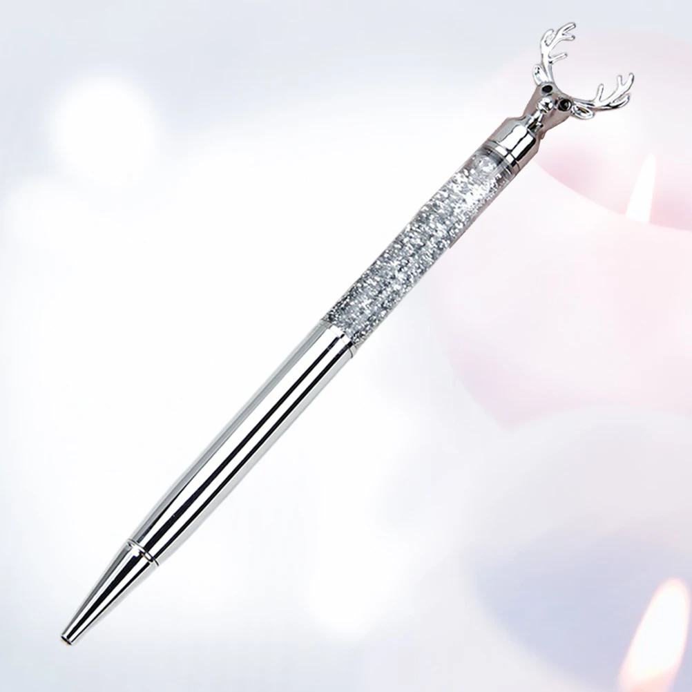 

Metal Reindeer Ballpoint Pen Metal Body Comfortable Grip Smooth Writing Office School Stationery Creative Gift