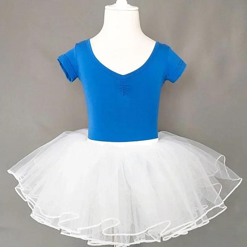 Vestido de dança para meninas, vestido infantil, verão, J001