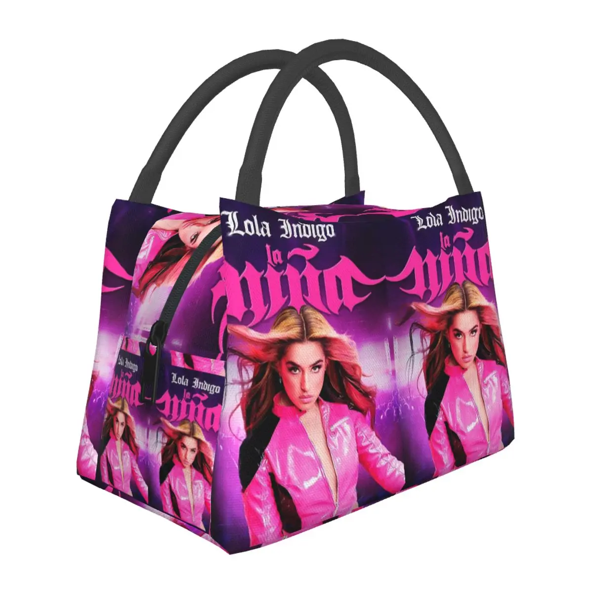 

Spanish Lola Indigo Insulated Lunch Bag for Women Bento Storage Food Boxes Leakproof Container Cooler Thermal Lunch Box Tote