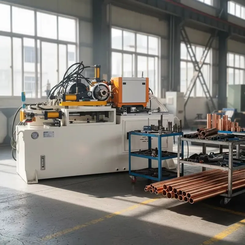 Automatic Stainless Steel & Aluminum Pipe End Closing & Forming Machine | Swaging Gearbox Equipment