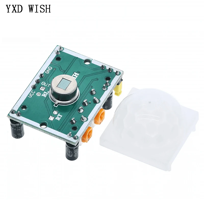 5pcs HC-SR501 Adjust IR Pyroelectric Infrared Mini PIR Human Sensor Module Motion Sensors SR501 Detector Module For arduino