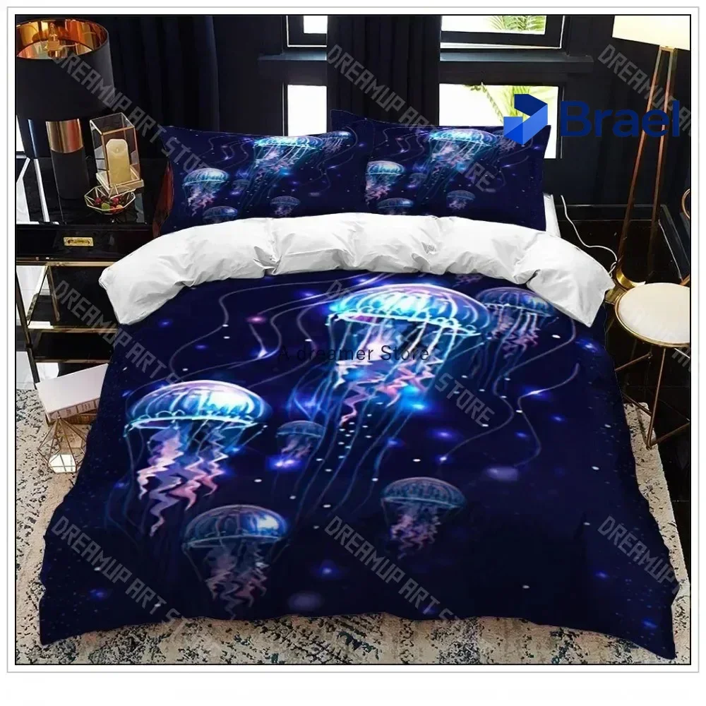 Exquisite 3D Print Anchor Bedding Set Ocean Style Quilt Cover Single Double Home Textile With Pillowcase For Kids Boy Home Decor