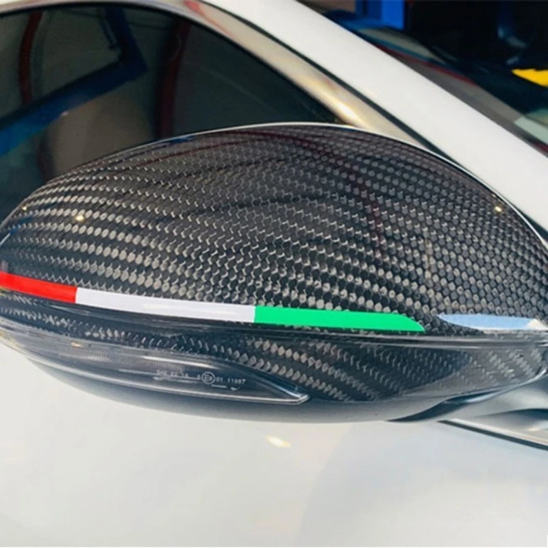 2x الإيطالية ثلاثي الألوان العلم الايبوكسي ملصق مزخرفة ثلاثية الأبعاد خزان للدراجات النارية الشارات ملصقات حالة التصاق قوي Unerisal سيارة الشارات