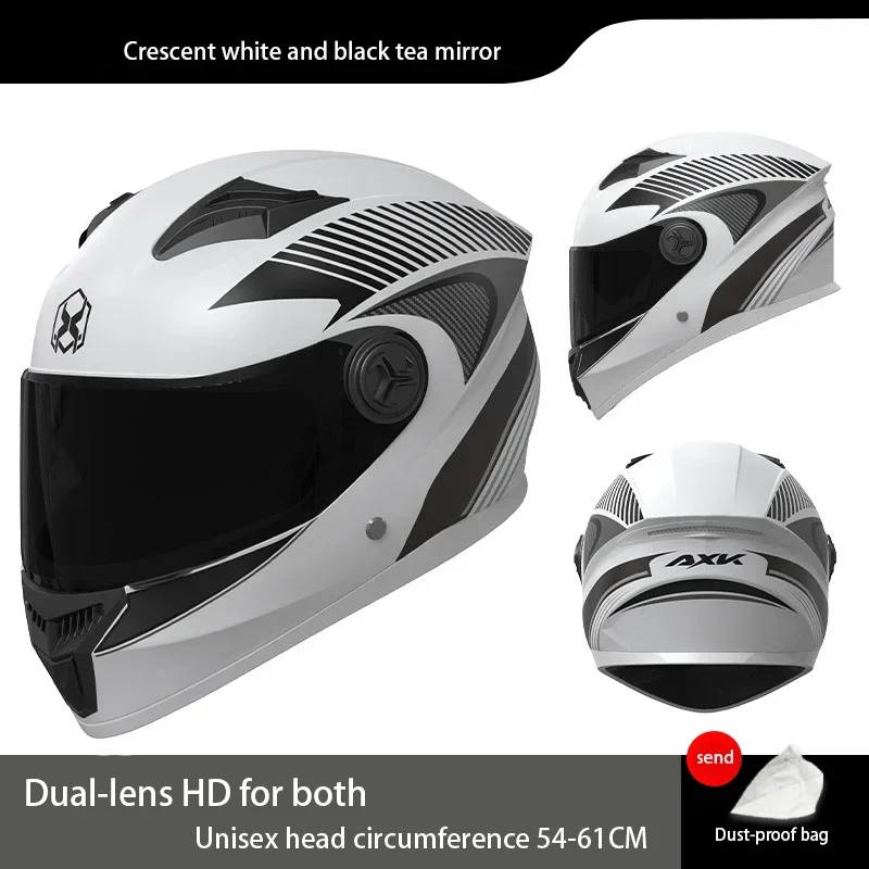 Brand DOT Certified Moto Full Face Helmet with Dual Visor PP Material Off-Road Safety Helmet for Men Women Lightweight Durable