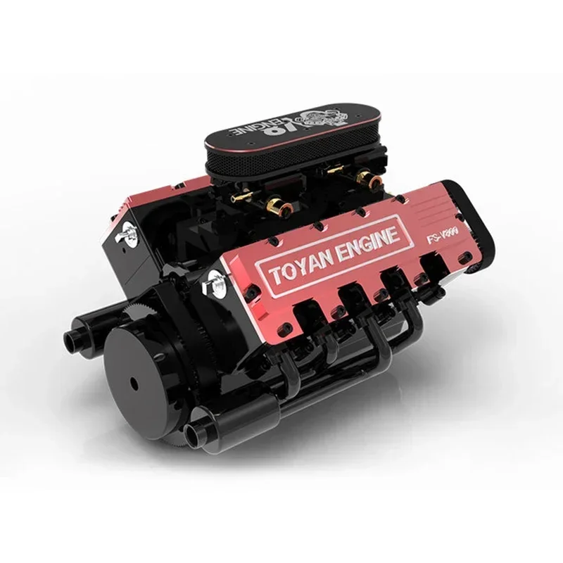 TOYAN New V8 Engine Model Miniature Simulation Engine Model Can Be DIY Assembled RC Modified Car Model Displacement 3.5cc × 8