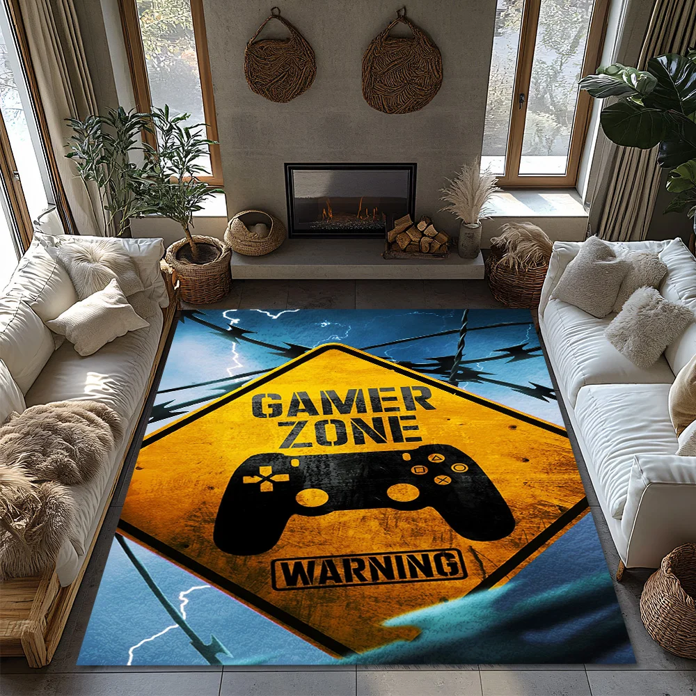 Tapete de aviso de zona gamer, - Home Textiles Design avaliação e preço