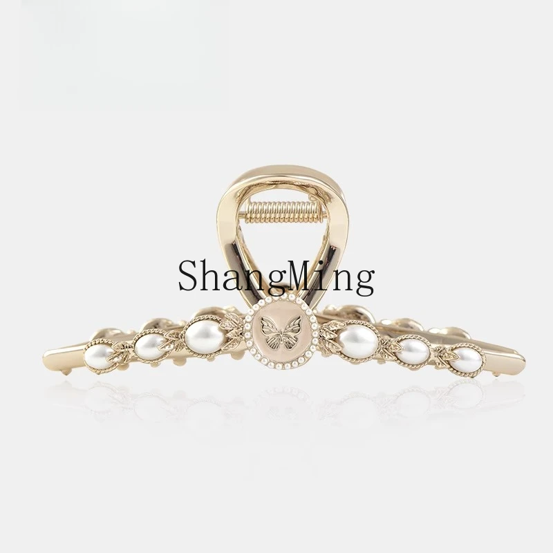 

ZYH new original hair grab headgear exquisite retro large shark clip hair accessories high-end hairpin