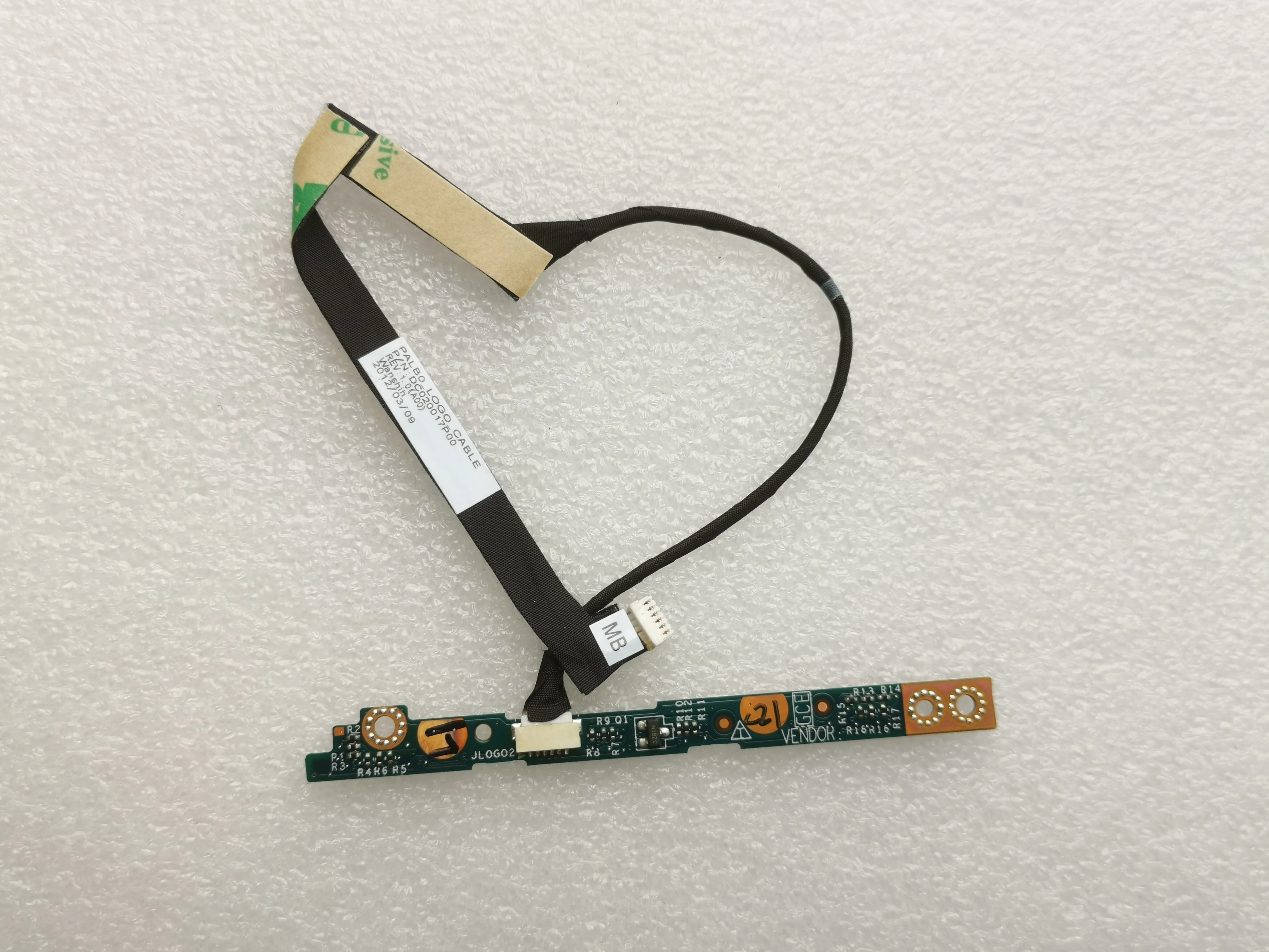 

GENUINE FOR DELL M14X R2 LOGO LED BOARD W CABLE LS-8388P WTF1M 0WTF1M