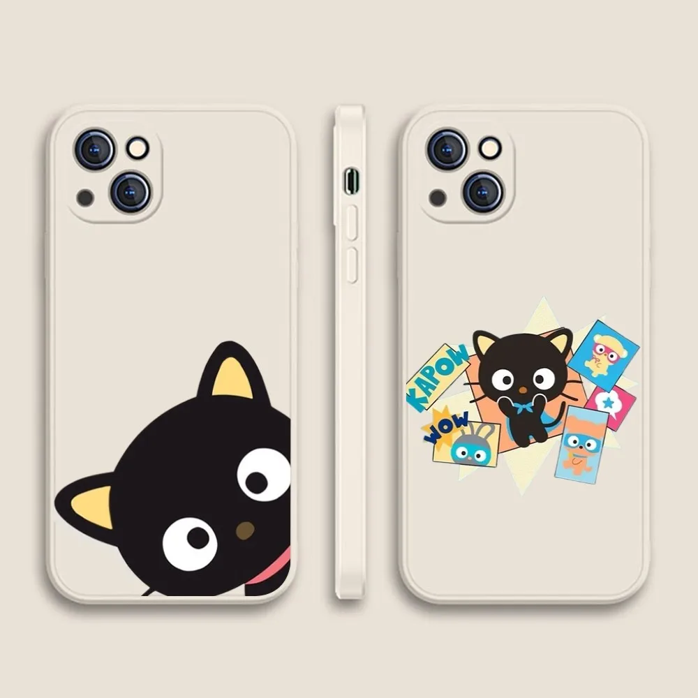 Sanrio Chococat Phone Case For Iphone 11 13 14 Pro Max X Xr Xs Max Se2020 12mini White Cover Case