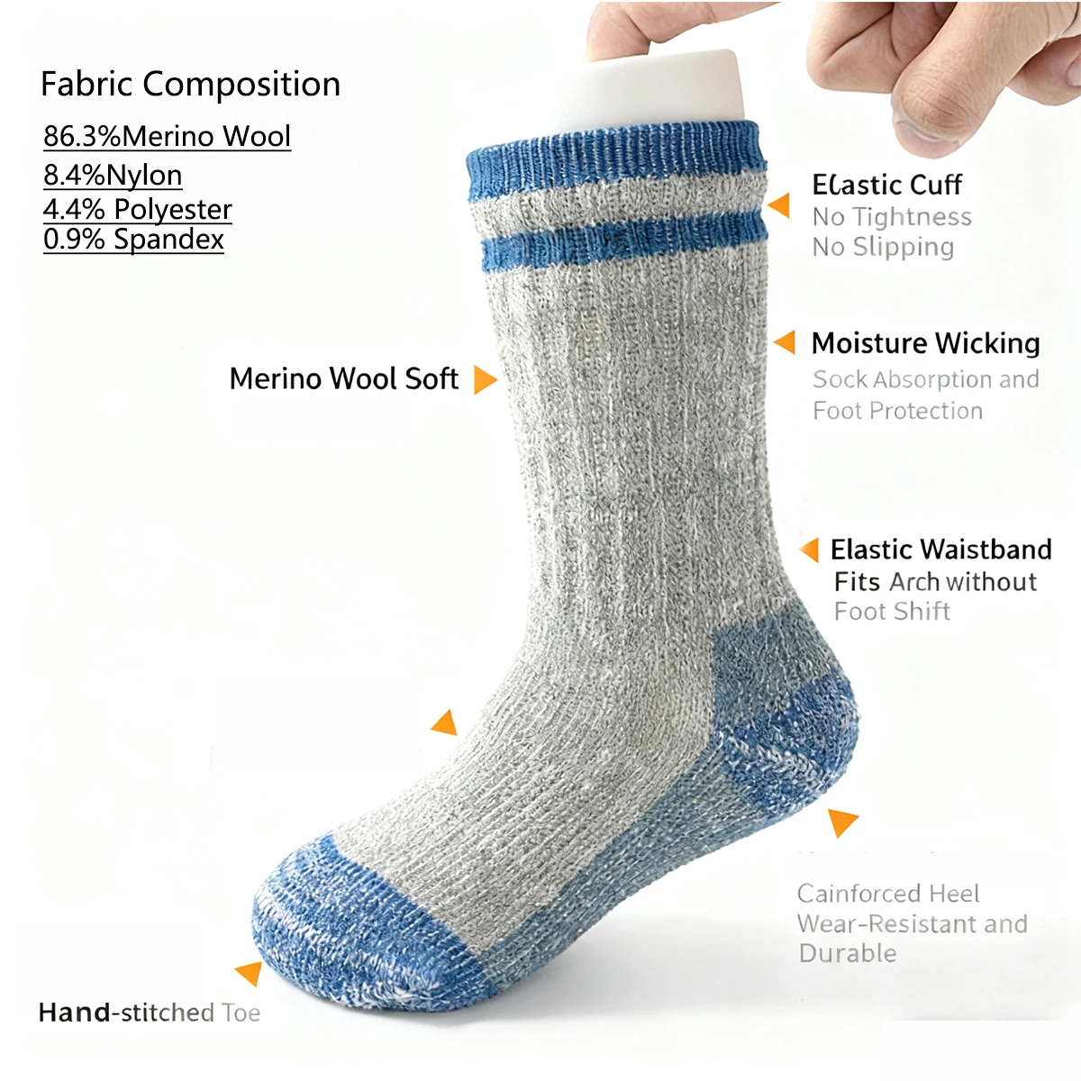 86% calcetines de lana merina calcetines de felpa gruesos cálidos para niños niño niña invierno senderismo deporte de esquí calcetines profesionales rosa azul en 2 paquetes