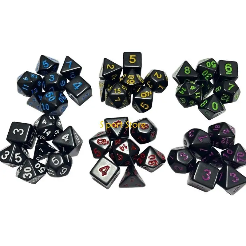 

U2JB DND-DICE SET SHART-EDGE-EDGE ACRILLEDRAL для подземелей и драконов-D20.