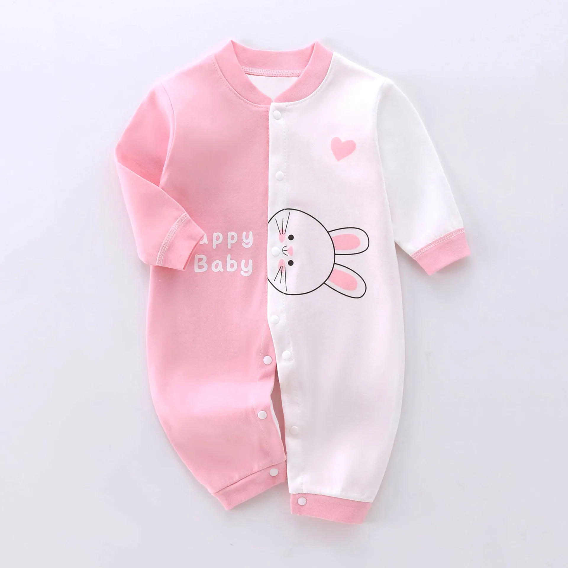 100% Cotton Newborn Jumpsuit Comfortable love mama Baby girls boys Crawling 0-12m Toddler Onesie