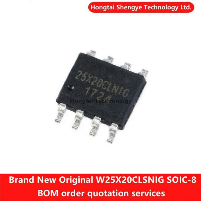 New Original Genuine SMT W25X20CLSNIG SOIC-8 2Mbit SPI FLASH Memory Chip