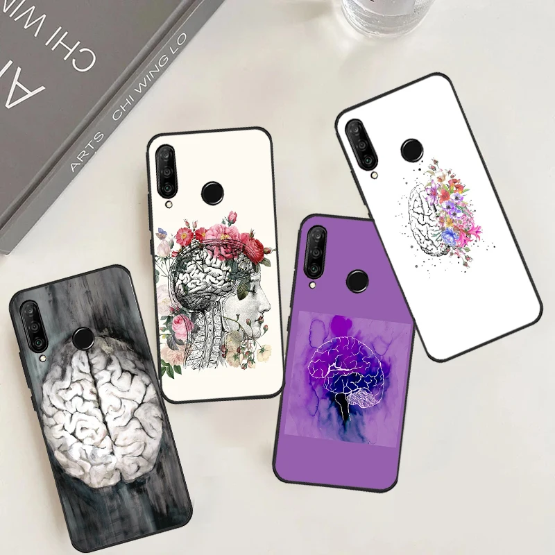 Anatomy Brain Cover For Huawei Nova 10 9 SE 5T 11i 8i 7i 3i Y90 Y91 Y70 Y60 Y61 P40 Lite P30 P60 Pro Case