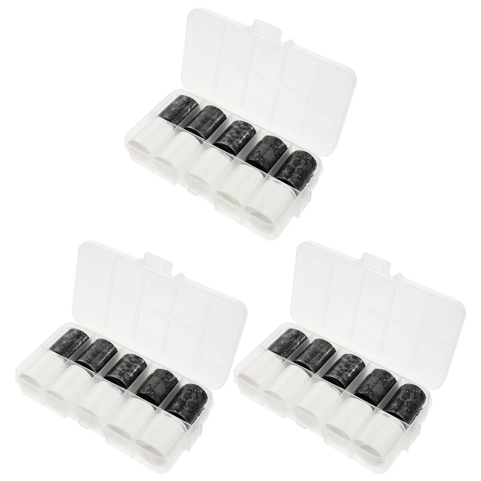 

30 Rolls Lace Star Pattern Nail Art Stickers Odorless Safe Skin Friendly Easy Apply DIY Manicure Decals for Women Birthday