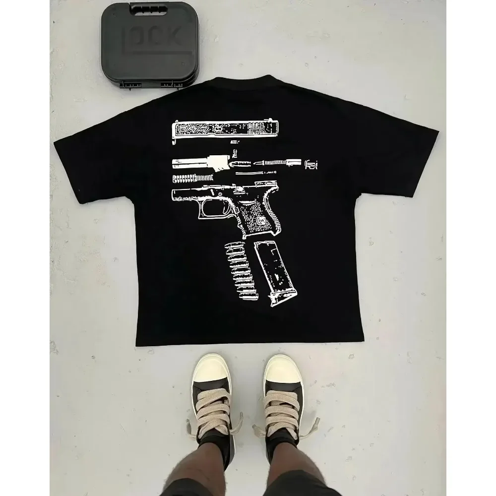 2025 été ample grande taille Couple col rond 100% coton motif imprimé mode T-shirt haut à manches courtes tenue décontracté