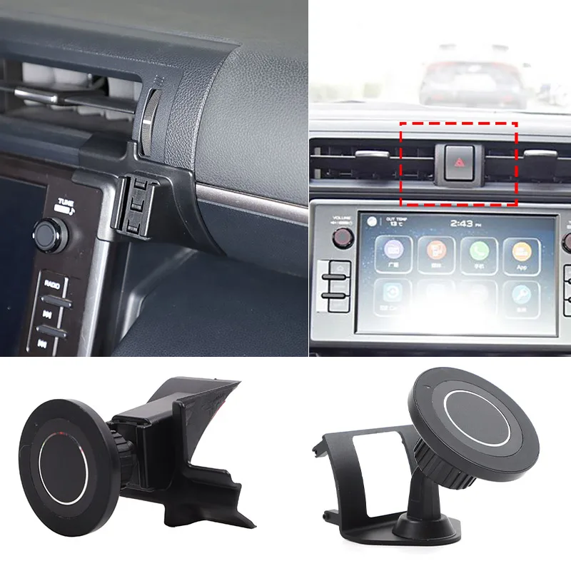 Auto-Getränkehalter Handyhalterung für Toyota 86/Subaru BRZ 2022-2026 Multifunktionaler GPS-Navigationshalter Auto-Zubehör