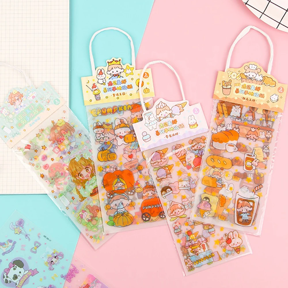 Creative Decoration Cute Stickers Waterproof Sealing Paste Toy Sticker Hand Account Sticker Pattern Cartoon Sticker Pet