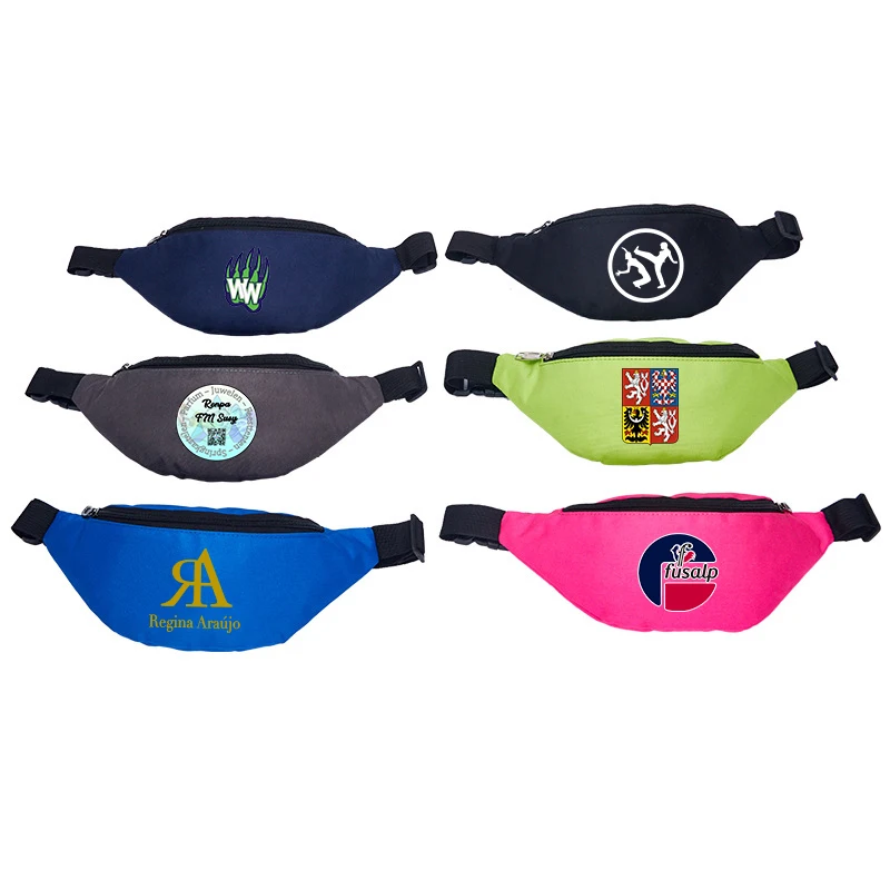 Customized Men Women Waist Bag Purse Phone Belt Bag Money Pouch Travel Personalized Phone Fanny Promotional Bag Gifts With Logo