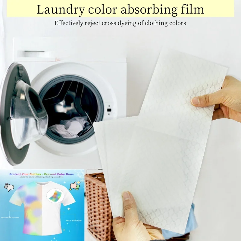 Anti-dyeing Laundry Tablet Anti-cross-dyeing Washing Paper Color Absorbing Paper Clothing Anti-staining Laundry Film Household