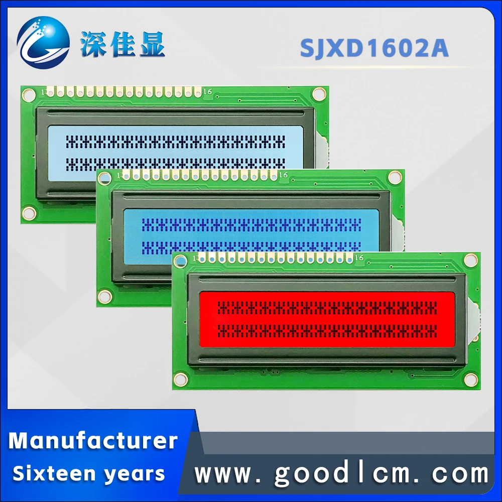 Russian display font 1602a character LCD display screen LCM module SPL780D-02 drive Two line 16-character display 5V power