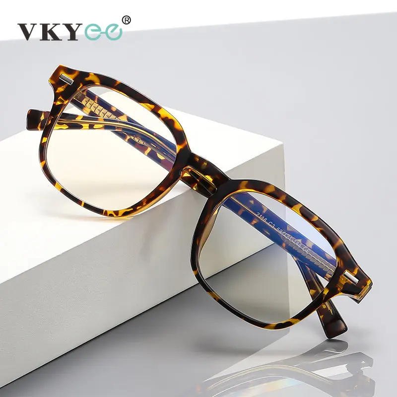 

VICKY Women Retro Square Reading Glasses Anti Blue Light Blocking Myopia Hyperopia Prescription Optical Eyeglasses Frame PFD2118