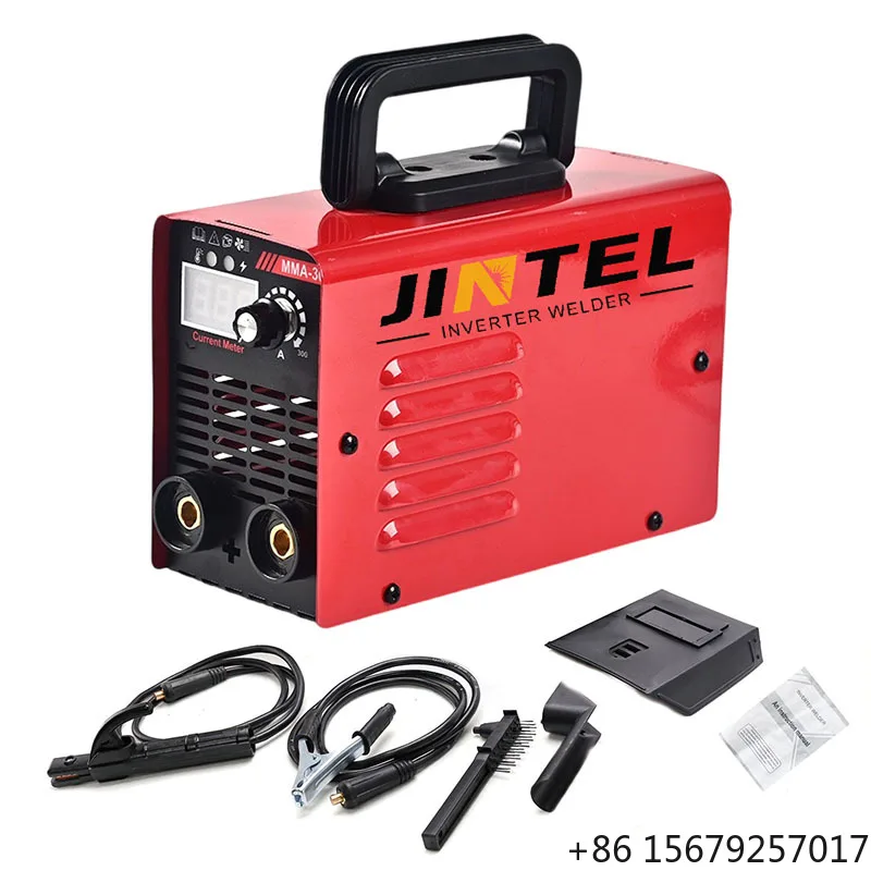 Jintel Factory Direct DC Inverter IGBT MMA Welding Machine Handheld Arc Welder Kit LCD Screen Output Portable Construction Use