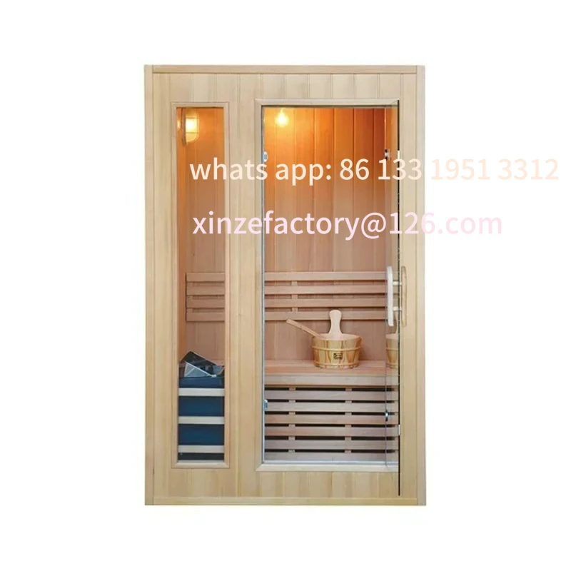 غرفة ساونا بخارية صغيرة تقليدية لشخصين قابلة للتخصيص