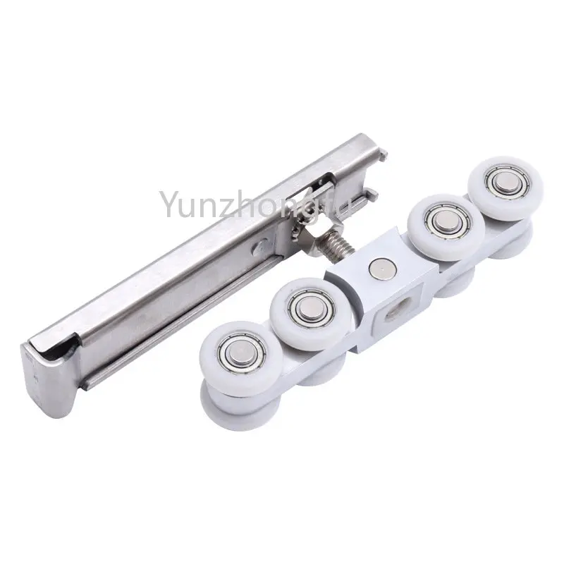 Eight Wheel Bearing Hanging Wheel Stainless Steel Round Corner Hanging Door Sliding Door Pulley Wooden Door