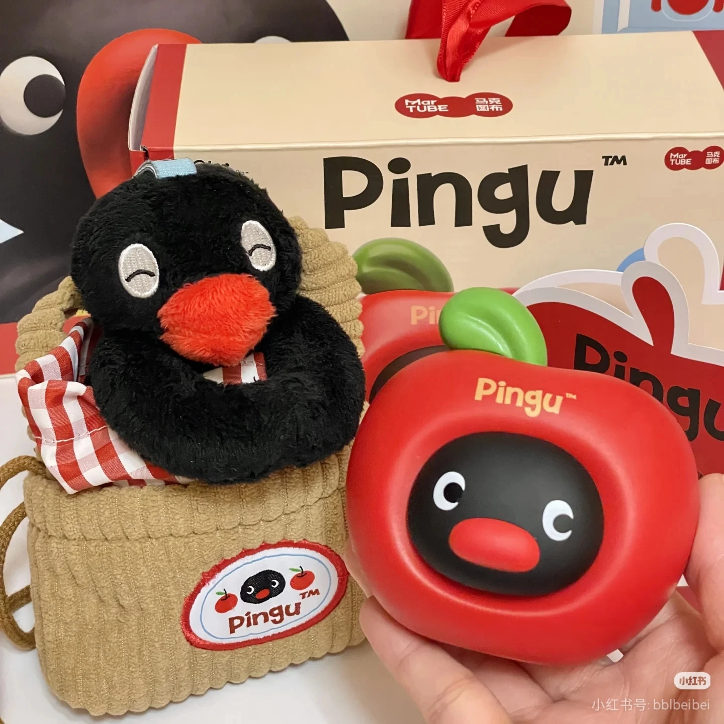 Scaldamani ricaricabili USB a forma di mela Pingu carino Regalo portatile Kawaii per accessori cosplay anime di compleanno per ragazze