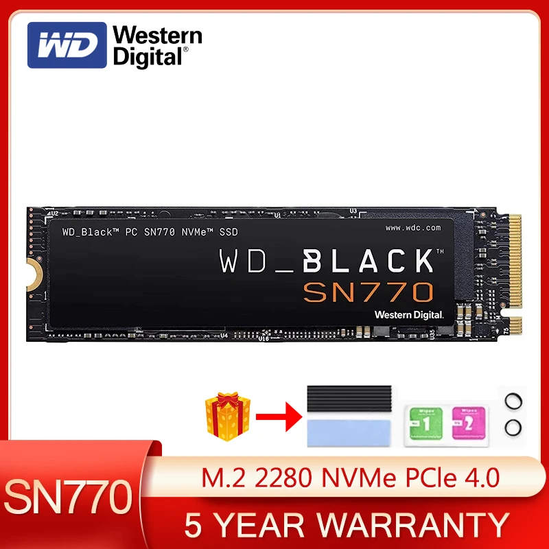 Western Digital WD BLACK SN770 NVMe SSD 2TB 1TB 500GB 250GB