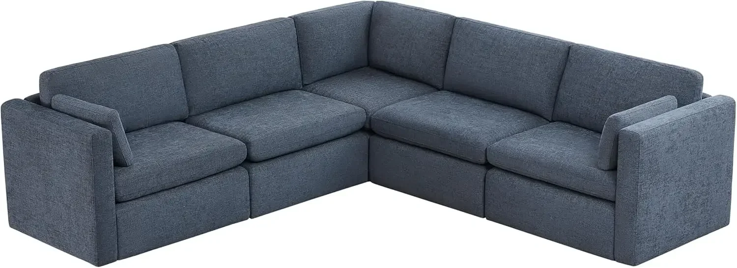 Oversized Modular Sectional Fabric Sofa  Extra Large U Shaped Couch Reversible Chaise Modular Sectional Couch