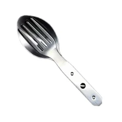 2-in-1 Fork Dessert Spoon Cutlery Set for Outdoor Camping and Picnics Portable and Portable, Durable Stainless Steel Silverware