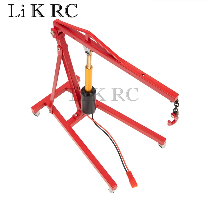 Metal Electric 1/8 1/10 Engine Crane Hanger Universal for SCX10 Rock Crawler Crane Jacks Lifting Tools Decorations Accessory