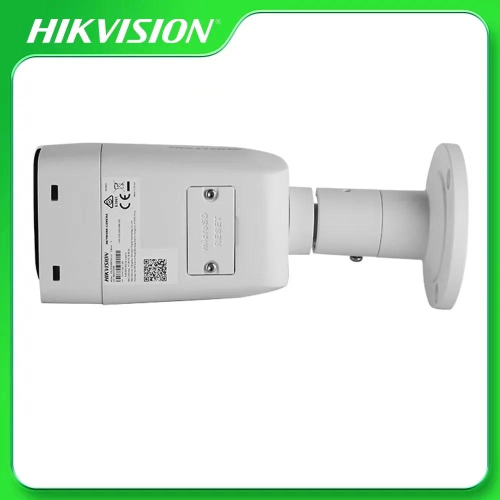 Hikvision 4MP ColorVu IP Camera Outdoor Security CCTV Human Vehicle Classification POE Camera Built-in Mic DS-2CD2047G2-LU