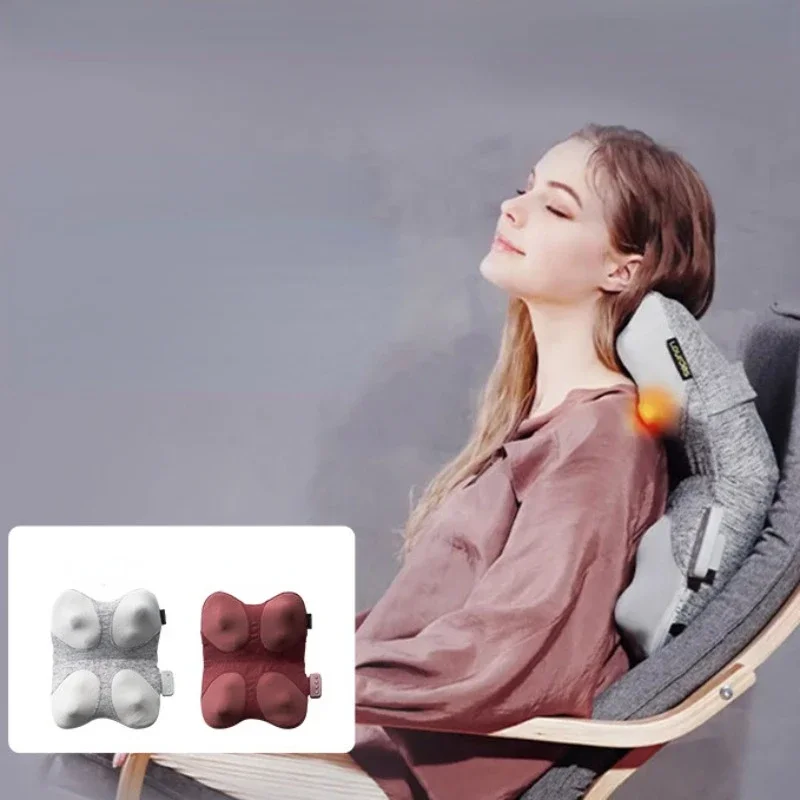 

Vibradores Back Massagers, Shoulder Neck and Waist Body Multi-functional Heated Massager, Hot Compress Back Pain Massage Mat