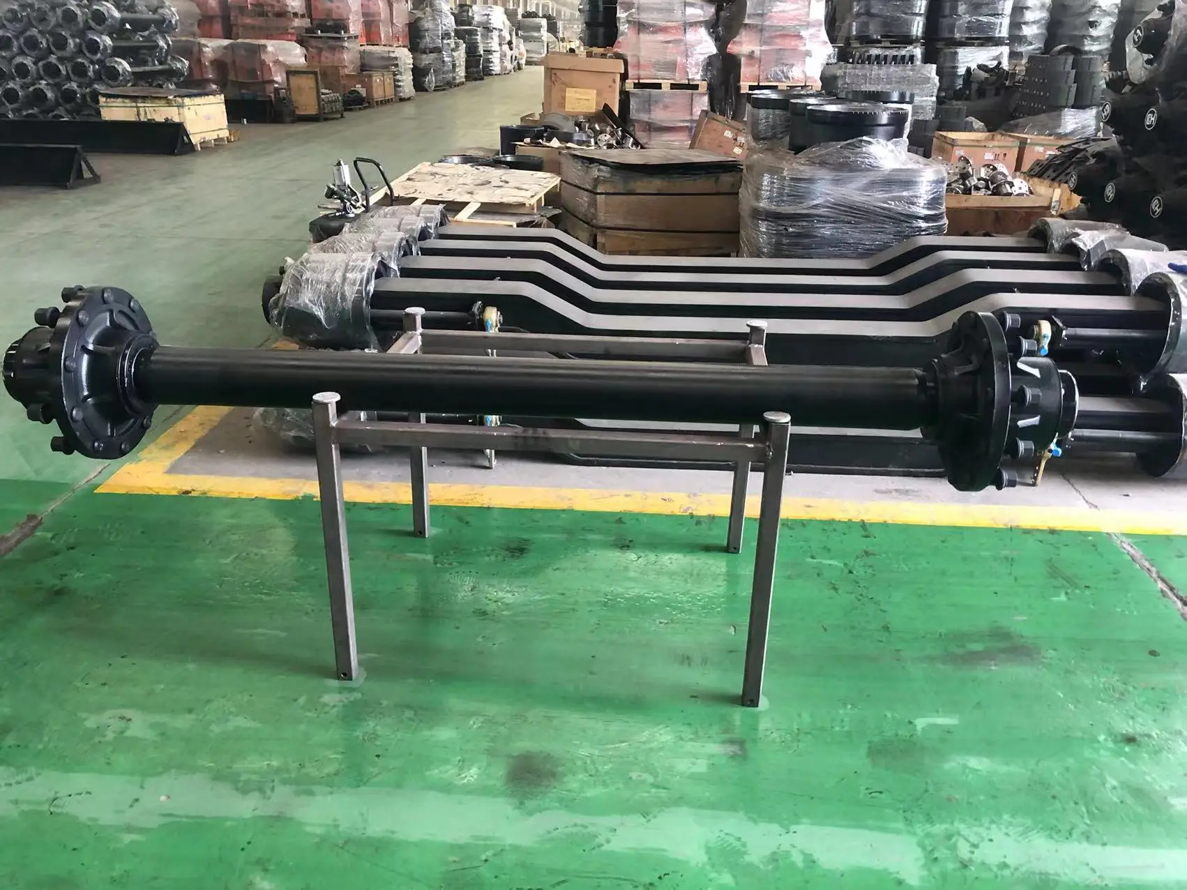 China Manufacturer Sells High Quality 10 Bolt American Style Built In Axle 16 Tons Axle Trailer