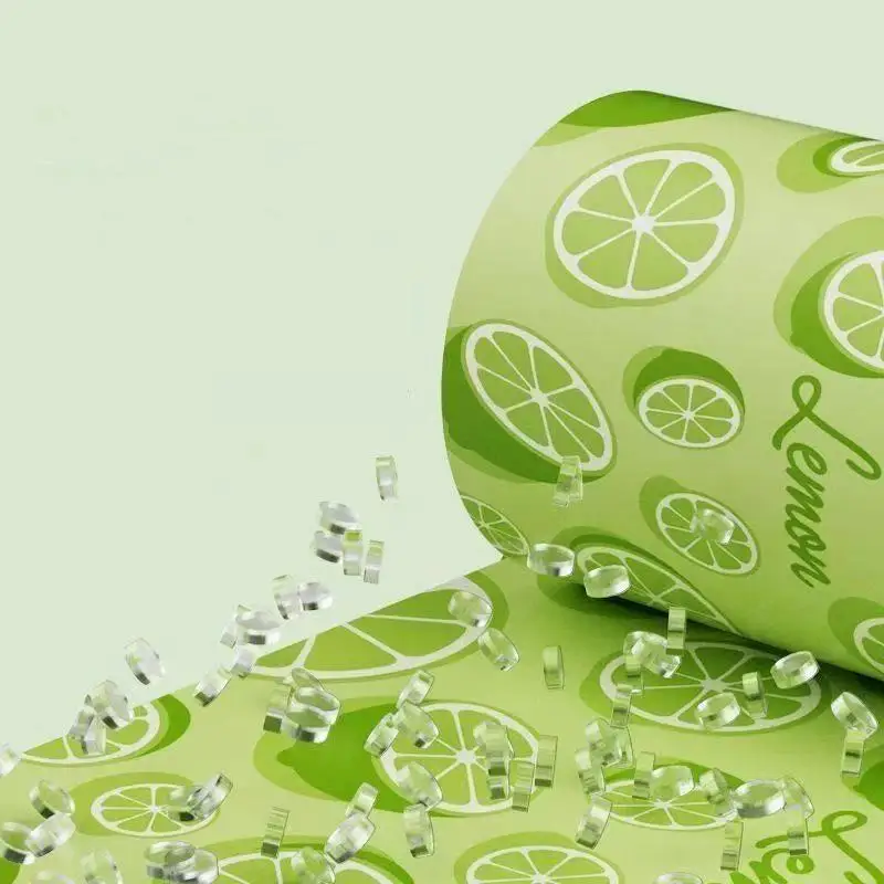 Thickened Disposable Garbage Bags Drawstring Lemon Scent 10-100 Sheets Tear Proof Waste Bags for Household Bathroom Kitchen