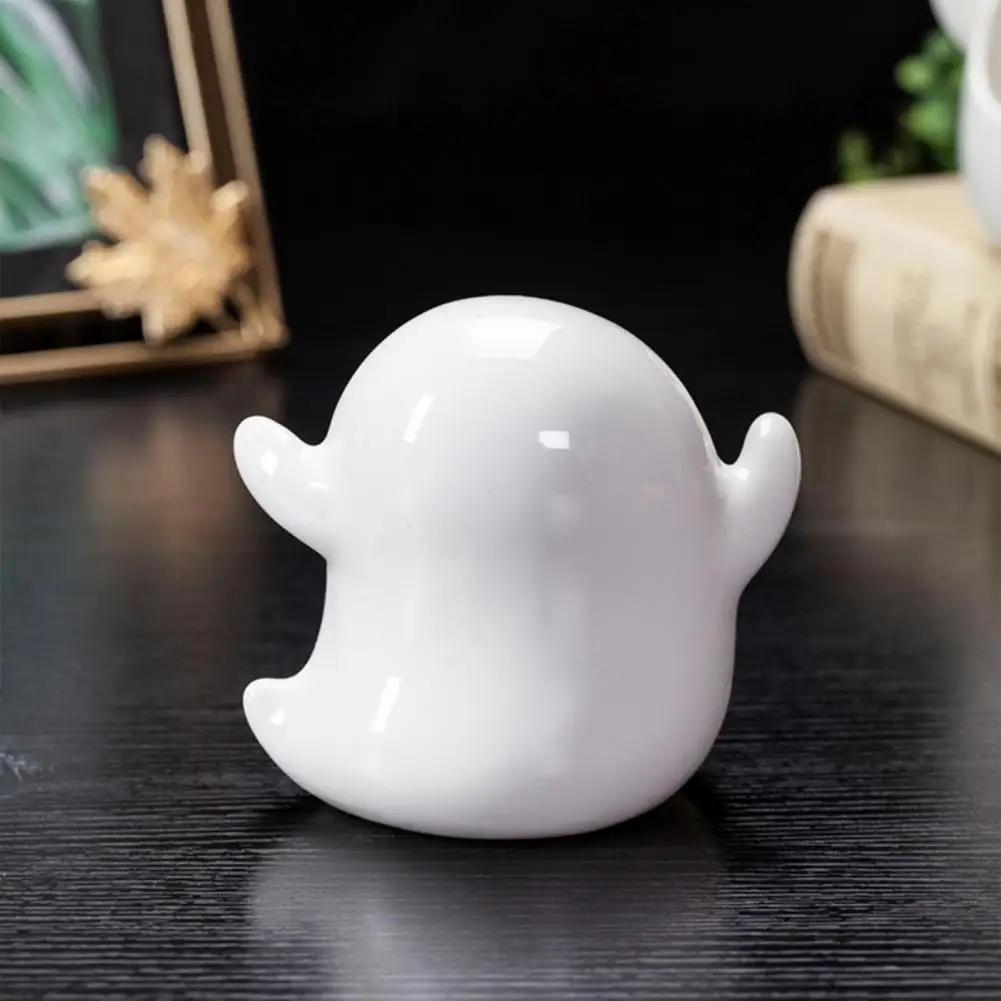 Spacious Capacity Ashtray Big Mouth Ghost Ashtray Elegant Ceramic Ghost Ashtray Capacity Heat Resistant Desktop Holder for Ash