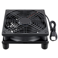 120mm x 25mm USB Silent Cooling Fans, ideal for DVR&electron, Xbox,electronics, dual-fan, large airflow for effective cooling