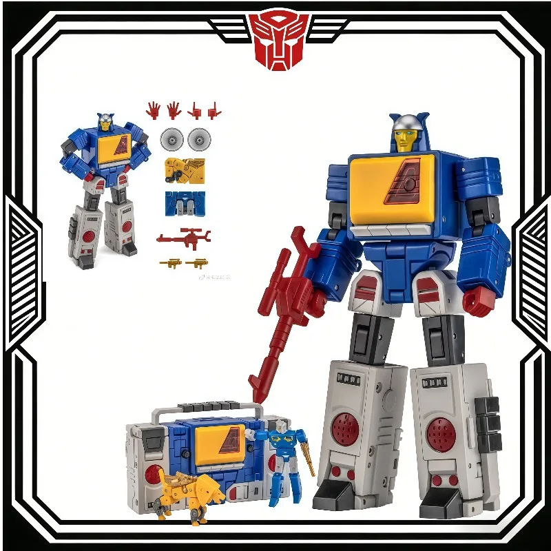 

In Stock NEWAGE NA H62S Action Figure Small Scale Blue Color Twincast Cassette Player Transformable Toy garage kit Gifts Toys