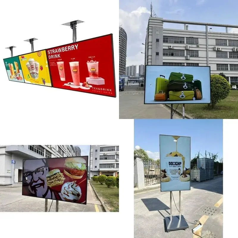 Wall Mounted 32 43 Inch FHD LCD Digital Menu Board Electronic Advertising Display Signage for Restaurant Fast Food