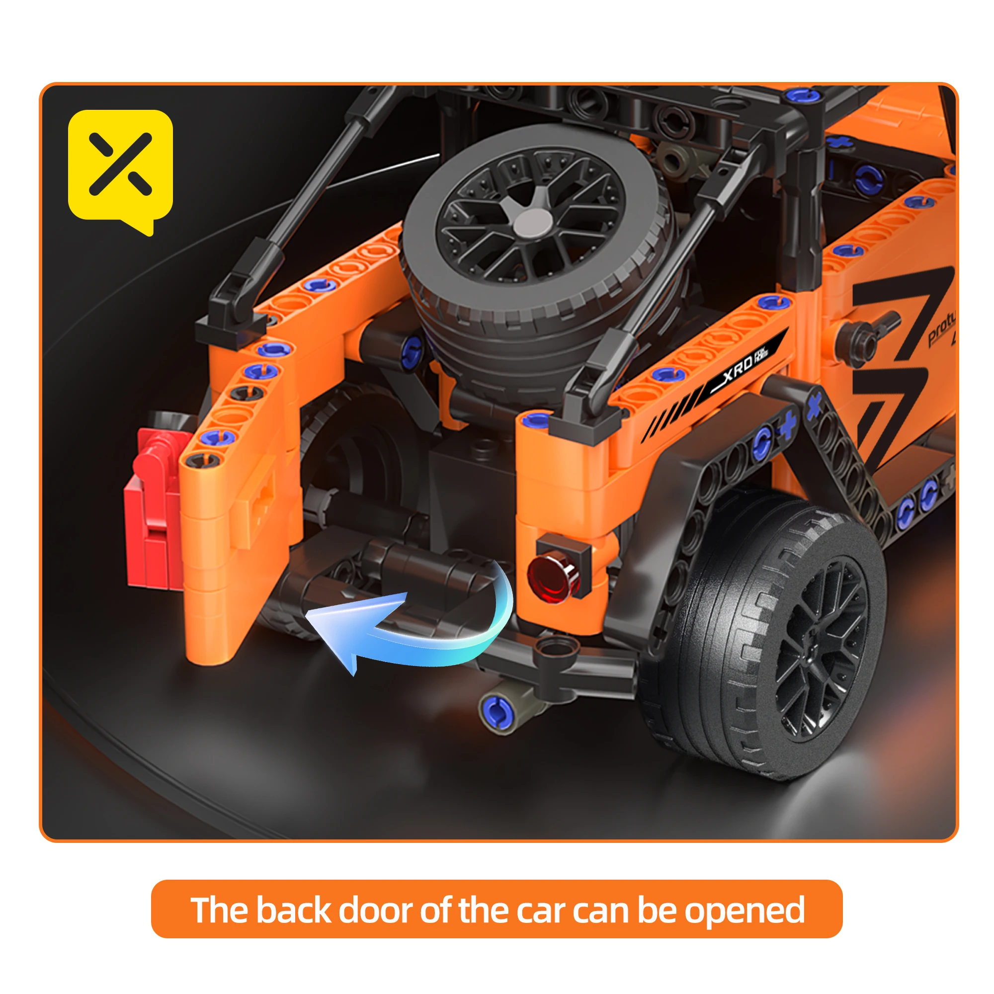 477 Stuks Modelbouwstenen Auto Diy Voertuig Speelgoed Sportwagen Off-Road Voertuig Racen Verjaardag En Kerstcadeaus Voor Kinderen