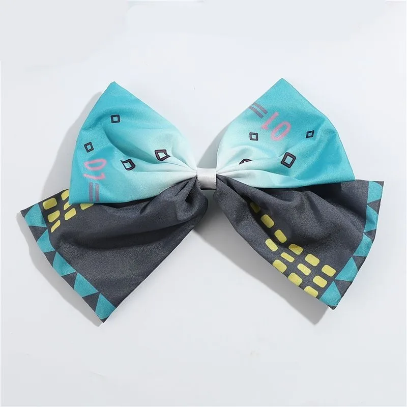 New Hatsune Miku Japanese Anime Hair Accessories, Bow Headband, Scrunchies & Cute Hair Clips Cosplay Hair Ornaments view 5