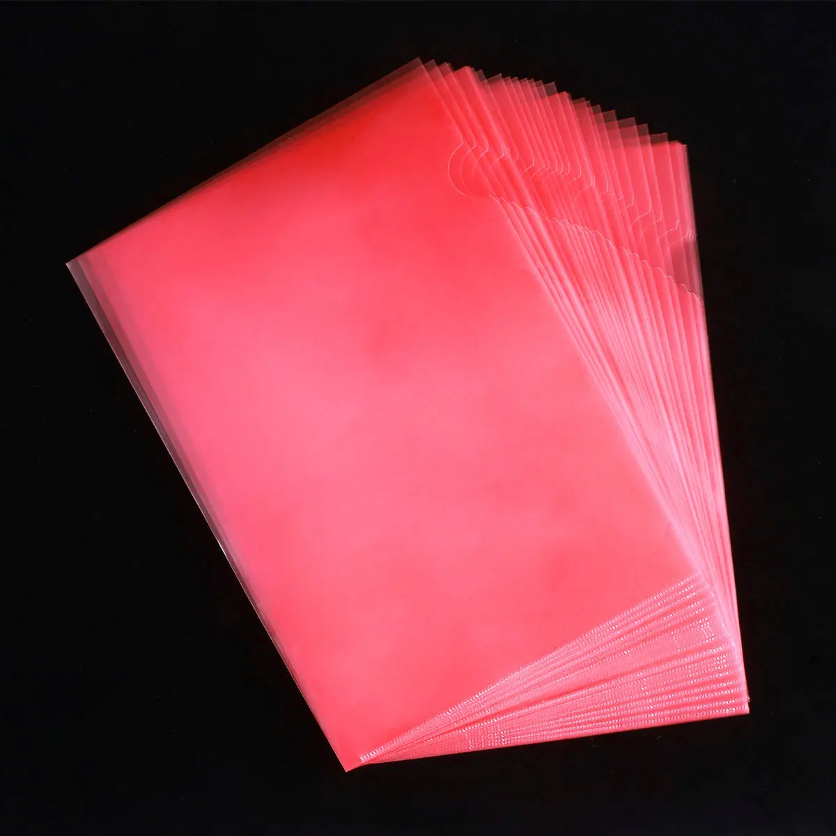 

30Pcs Clear A4 File Folder L Shape Transparent Document Holder PP Organizer for Papers Reports Contracts