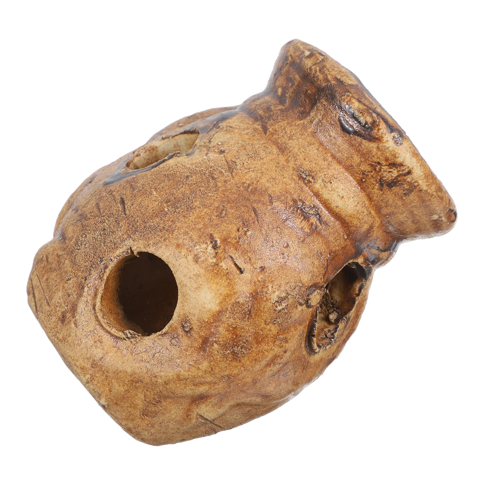 

Ceramic Fish Cave Hideout for Aquarium Tank Decoration Shrimp Breeding Cone Shaped Cave Turtle Basking Platform Fish Hiding